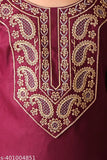 Embroidered Rayon A-line top & trousers set for girls, Indian festive wear