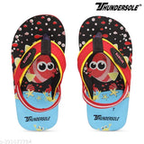 Printed EVA flip flops for kids - non-slip, attractive design, vibrant printed net pattern
