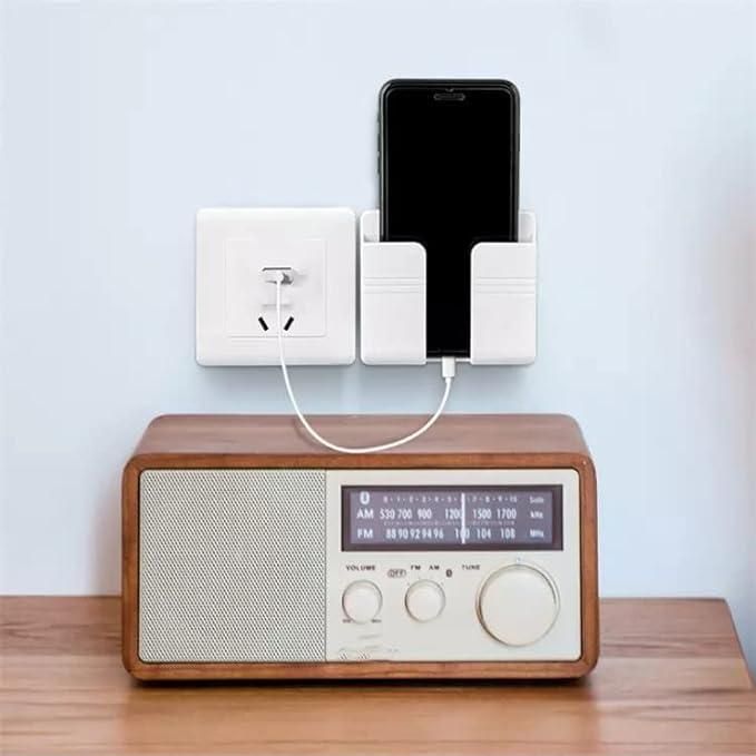 Wall Mounted Mobile Holder With Adhesive Strips& Charging Holder - GillKart