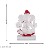 Crystal Ganesh Twin Side Face: Handcrafted Indian crystal ornament featuring Lord Ganesh's twin side face for spiritual peace & harmony in cars