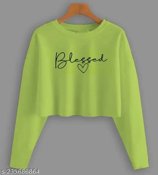 Stylish cotton blend printed net crop top combo in M, L, XL - perfect for casual outfits with jeans and sneakers