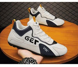 Black synthetic men's sports shoes with textured pattern, size 6-10 for active lifestyles