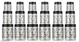 18pcs 100% Unbreakable kitchen storage / Box Air tight Food grade PET-Grocery Containers - 1200, 650 ml, 350 ml Plastic Grocery Container (Pack of 18, Black)
