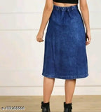 Denim Trendy Fancy Feminie Unique Women Western Skirts For Women