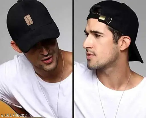Multi-color cotton baseball cap (Pack-1), self-design, perfect for men and women, India origin