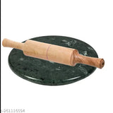 Marble Chakla Belana Roti maker rolling pin, diameter size 9 in for Indian flatbread cooking