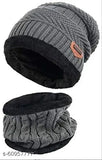 Colorful wool beanie hats, soft textured knit for men, Made in India