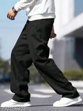 Men's Black Premium Oversized Baggy Jeans
