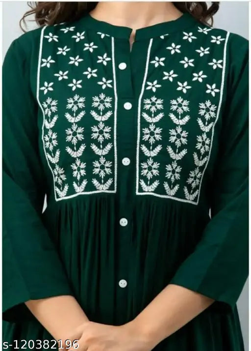 Embroidered Rayon NEO-6 blouse with three-quarter sleeves, India origin