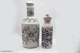 Handcrafted ceramic oil dispenser, stylish design, 1000ml / 3000ml capacity
