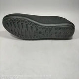 Black ppd 001 Grey shoe sole with circular tread, casual footwear.