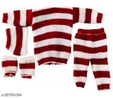 winter wear Newborn baby Combo(Sweater, Pyjama, Cap, booties)