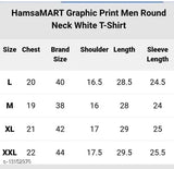 White round neck camera-themed t-shirt for women, printed with colorful photography motifs and Hamsa print. Polyester, short sleeves. Size options: M, L, XL, XXL. Indian origin