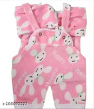 Wool printed net newborn baby dress for winter, 0-6 months, India