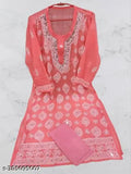 Red and white salwar kameez outfit
