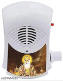 Plastic Sikh religious mantra chanting bell with LED light, features 10 shabads/paths/japs in one device. Perfect for home or festivals