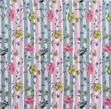 Glace cotton fitted single size bedsheet with abstract floral design & 1 pillow cover, ideal for adult use during summer, superfine quality from India