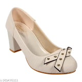 Synthetic leather, pointed toe pumps with belly tassels and embossed pattern - Gripex women's casual slip-on ballerinas