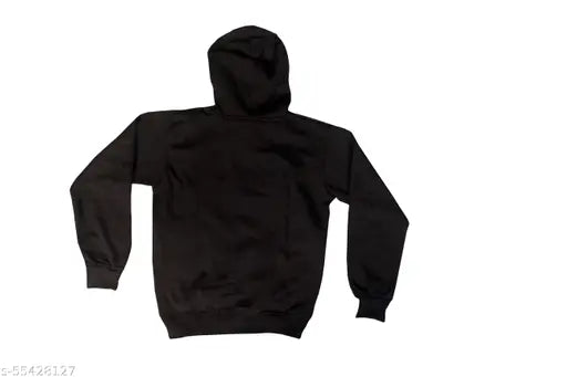 Boys Black Cotton Blend Sweatshirts & Hoodies Pack Of 1