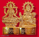 Crystal brass Lakshmi Kuber idol for home decor, intricately designed Indian god idols for pooja, 1" x 1" x 1", ensures wealth, prosperity, and good luck