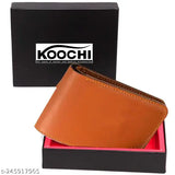 Artificial leather slim wallet, genuine stylish men's accessory for everyday use, India-made faux leather purse