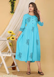 Rayon printed combo three-quarter sleeve kurti, Indian women's fashion, Jivika sensational" (124 characters)