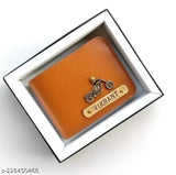 Faux leather casual modern men's wallet, 2 compartments, printed net design, free size (L7cm x W7cm), order on Gillkart
