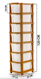 ELIGHTWAY MART 7 compartment plastic drawer organizer for home kitchen office(WHITE)