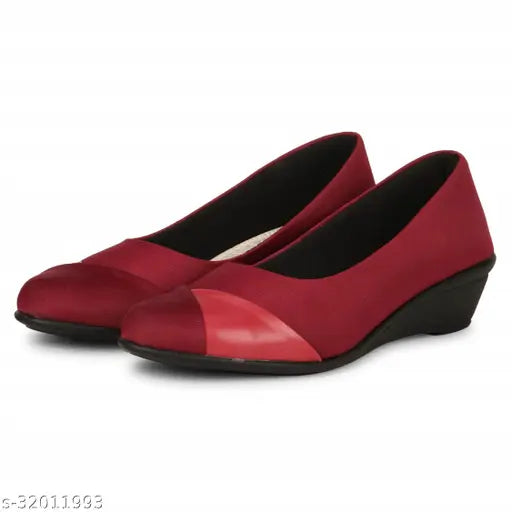 Synthetic cherry Fashimo bellies shoes - fashionable, comfortable, women's casual footwear for all weather