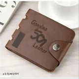 Kastner men's solid artificial leather wallet, free size (12cm x 9cm), India-made PU wallet