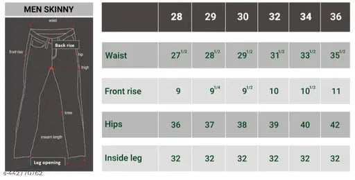 Men's denim jeans, under 46 waist, cut for booties