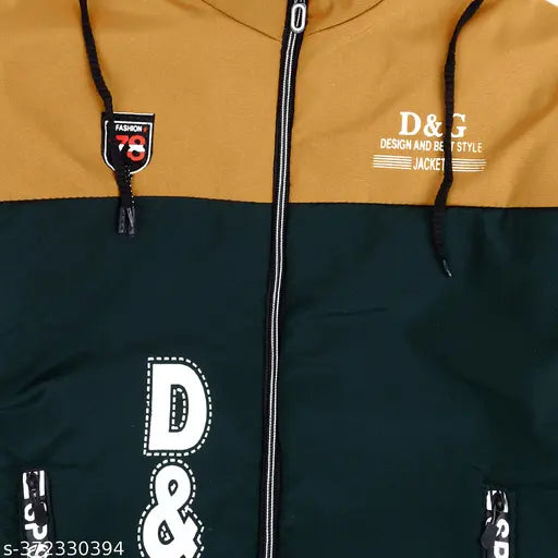 A quilted bomer hoodie in olive green with a drawstring hood