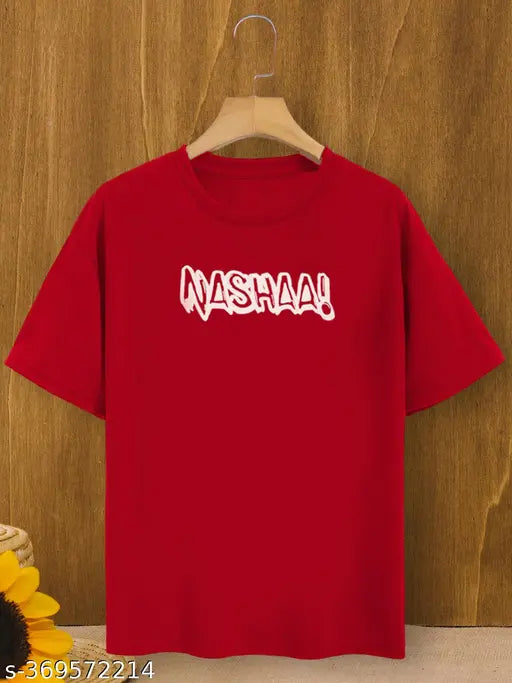 Red t-shirt with a white text that reads 'Nashik