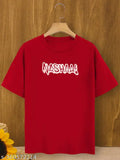 Red t-shirt with a white text that reads 'Nashik