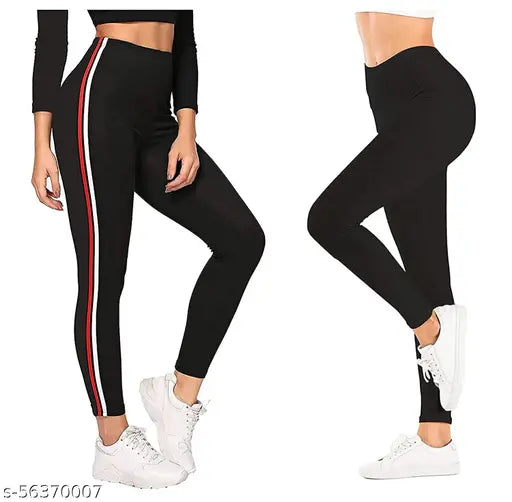 Polyester solid-colored FITG18 Women's jeggings (28-34 free size), high-performance activewear for gym and yoga