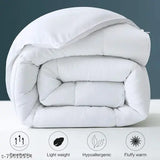 Microfiber all-season comforter, 250GSM, 60 x 90 inches beige - ultra soft, quilted, and warm for single bed