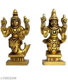 Brass Vishnu Dasavtar Set (850 gm), detailed brass sculpture of the ten avatars of Lord Vishnu for home decor