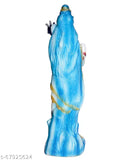 Multicolor unbreakable ATUT Shiv Murti Idol, 29 cm tall, sky blue and Lord Shiva's likeness in standing position