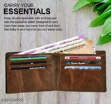 Faux leather men's wallet, 12 card slot, colorblock design for organized, stylish storage