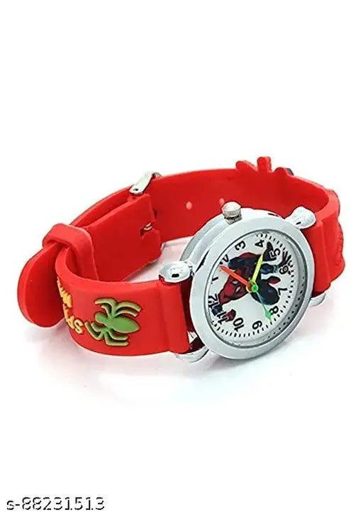 Red and black Tekzie kids sport sunglasses with wristwatch