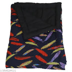 Polysatin Taj overseas blue patta printed baby quilt, ideal for mild winter & AC use, machine washable durability