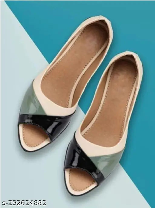 Multicolor synthetic leather ballerinas by Laxmi Trace for women - slip-on footwear