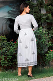 Block print anarkali kurti