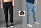 Dark wash denim jeans men's slim fit pack of 2