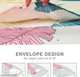 Cotton printed single bedsheet with botanical pattern, superfine quality for summer adult use