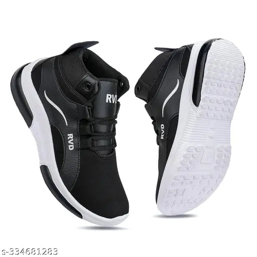 Black and white kids sports shoes boys