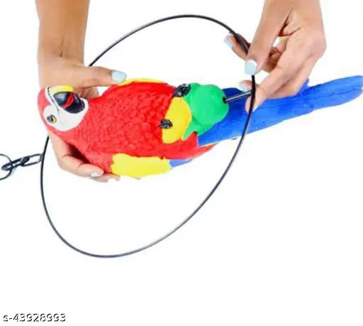 Indian poly resin parrot showpiece for garden decor, 12cm x 31cm x 16cm