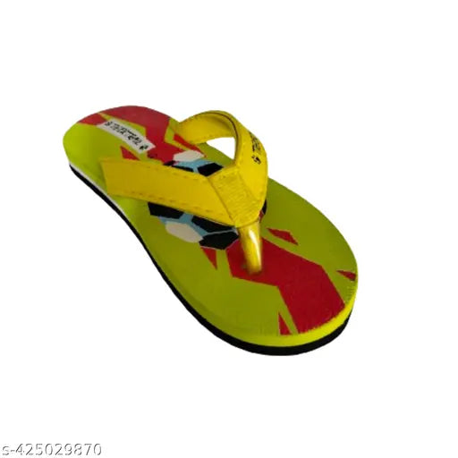 Yellow EVA cartoon character football kid slipper for unisex playtime