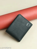 Faux leather men's wallet, 8 card slots, casual evening/party travel-friendly