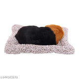 Black and brown soft sleeping puppy car dashboard plush toy for home and office showpiece (cotton artificial hair)
